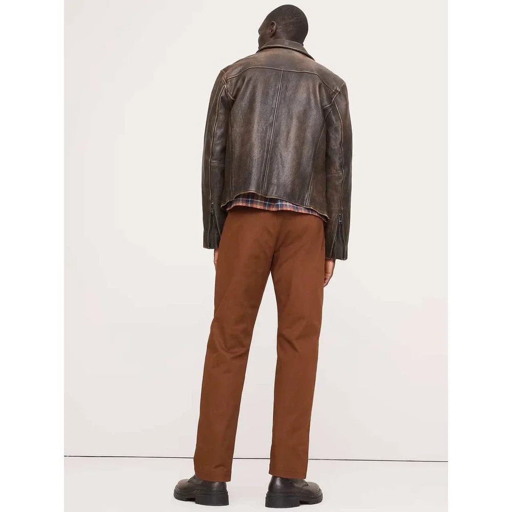 Banana Republic Straight Chinos Burnt Sienna Size 33x34 New With Tags
